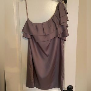 Apostrophe Women’s One Shoulder Taupe Dress size 12